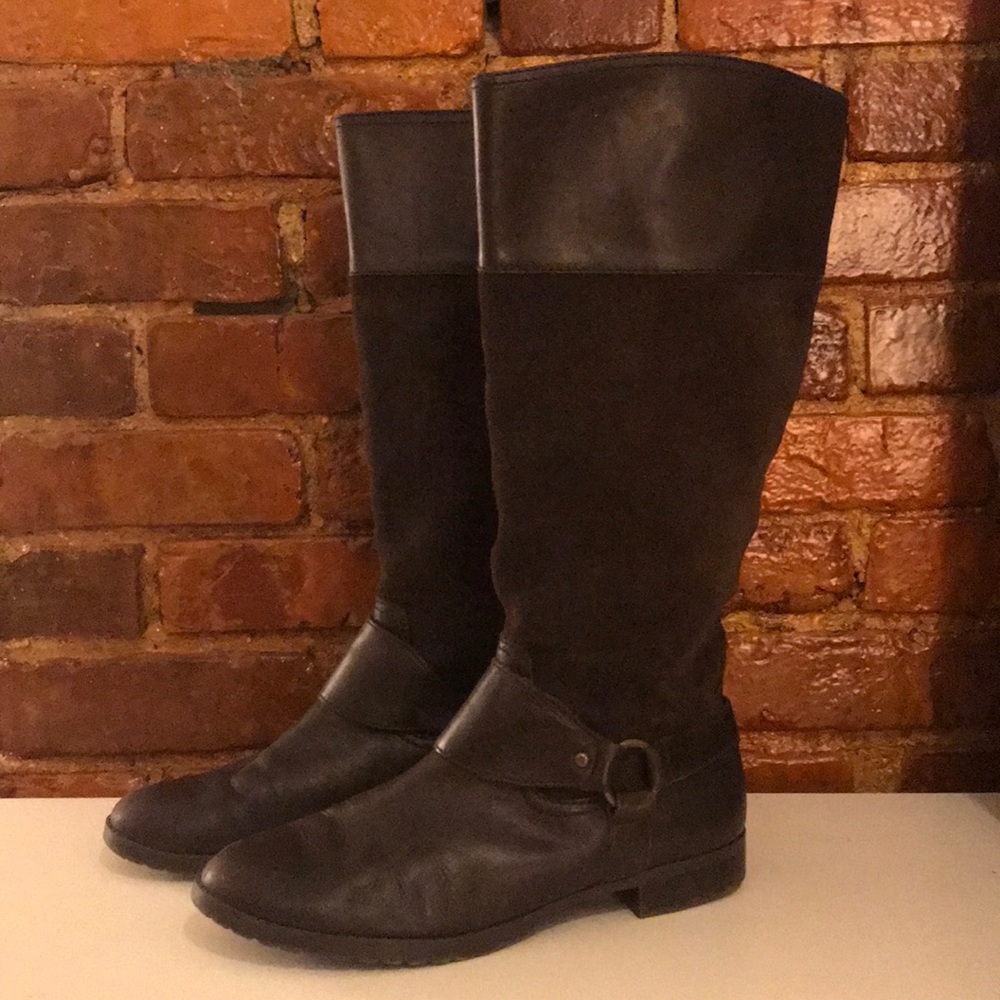 Ralph Lauren Leather Suede “Sulita” Riding Boots